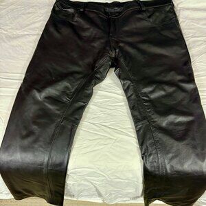 Mr. S Black Low Rise Leather Jeans ALMOST NEW! Worn Once